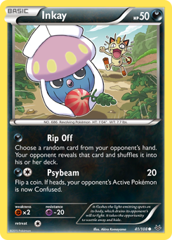 Pokemon Roaring Skies Inkay - 41