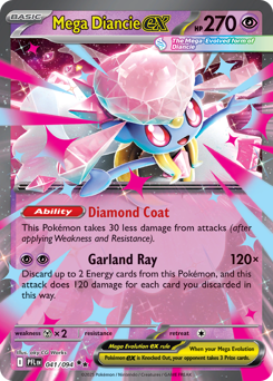 Pokemon Phantasmal Flames Mega Diancie ex - 41