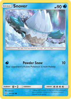 Pokemon Unified Minds Snover - 41