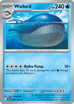 Pokemon Journey Together Wailord - 41