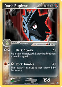 Pokemon Team Rocket Returns Dark Pupitar - 41
