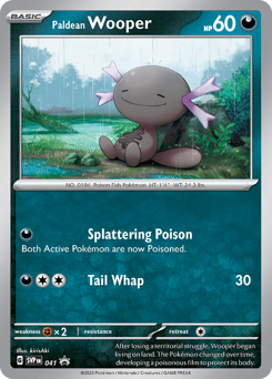 Pokemon Scarlet & Violet Black Star Promos Paldean Wooper - 41