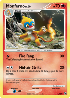 Pokemon Majestic Dawn Monferno - 41