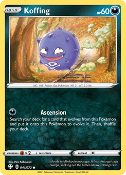 Pokemon Shining Fates Koffing - 41