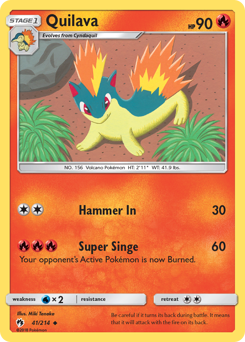Pokemon Lost Thunder Quilava - 41