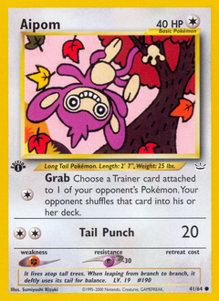 Pokemon Neo Revelation Aipom - 41