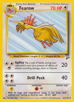 Pokemon Base Set 2 Fearow - 41