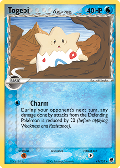 Pokemon Dragon Frontiers Togepi δ - 41
