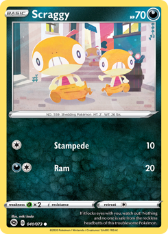 Pokemon Champion's Path Scraggy - 41