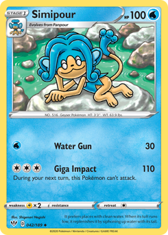 Pokemon Darkness Ablaze Simipour - 42