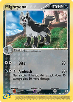 Pokemon Ruby & Sapphire Mightyena - 42