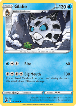 Pokemon Silver Tempest Glalie - 42