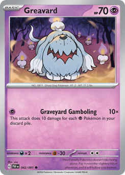 Pokemon Paldean Fates Greavard - 42
