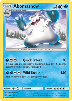Pokemon Unified Minds Abomasnow - 42