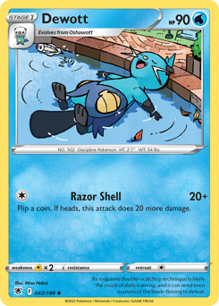 Pokemon Astral Radiance Dewott - 42