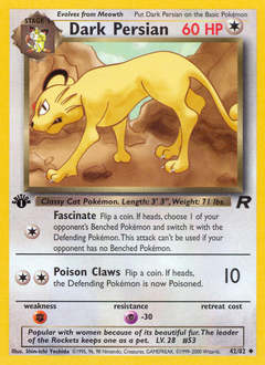 Pokemon Team Rocket Dark Persian - 42