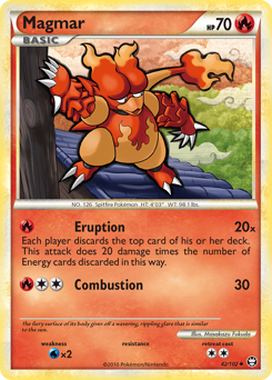 Pokemon HS—Triumphant Magmar - 42