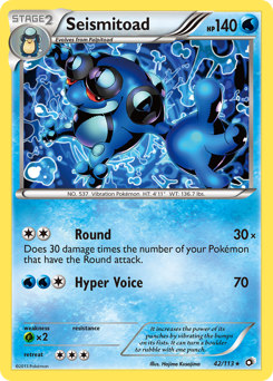Pokemon Legendary Treasures Seismitoad - 42