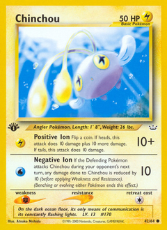 Pokemon Neo Revelation Chinchou - 42