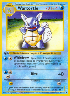 Pokemon Base Wartortle - 42