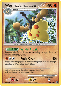 Pokemon Secret Wonders Wormadam Sandy Cloak - 42