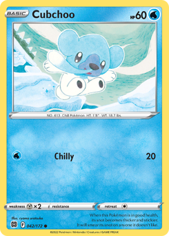 Pokemon Brilliant Stars Cubchoo - 42
