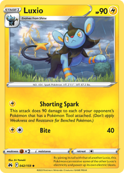 Pokemon Crown Zenith Luxio - 42