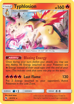 Pokemon Lost Thunder Typhlosion - 42