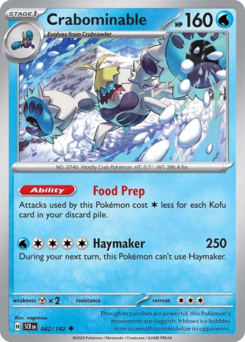 Pokemon Stellar Crown Crabominable - 42