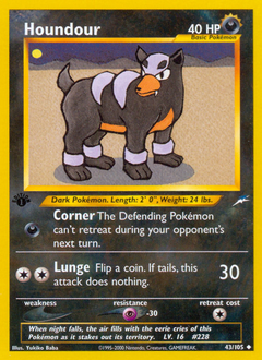 Pokemon Neo Destiny Houndour - 43