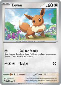 Pokemon Scarlet & Violet Black Star Promos Eevee - 43