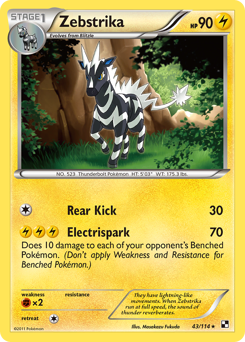 Pokemon Black & White Zebstrika - 43