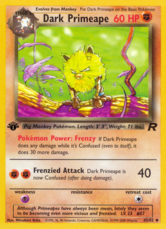 Pokemon Team Rocket Dark Primeape - 43