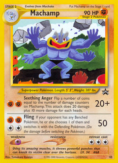 Pokemon Wizards Black Star Promos Machamp - 43