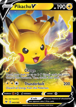Pokemon Vivid Voltage Pikachu V - 43