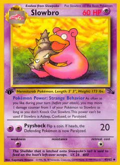 Pokemon Fossil Slowbro - 43