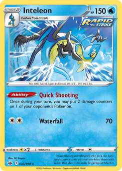 Pokemon Chilling Reign Inteleon - 43