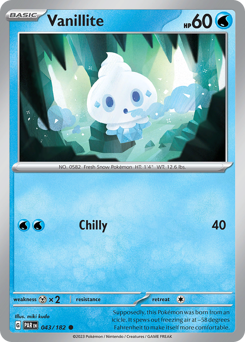 Pokemon Paradox Rift Vanillite - 43