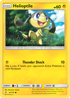 Pokemon Guardians Rising Helioptile - 43