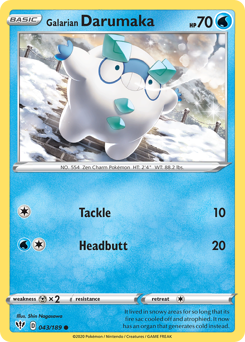 Pokemon Darkness Ablaze Galarian Darumaka - 43