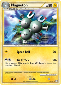 Pokemon HS—Triumphant Magneton - 43