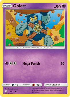 Pokemon Shining Legends Golett - 43