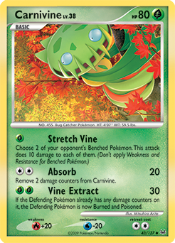Pokemon Platinum Carnivine - 43