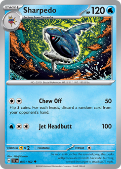 Pokemon Temporal Forces Sharpedo - 43
