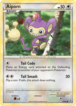 Pokemon HS—Unleashed Aipom - 43