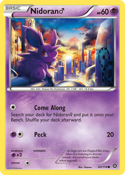 Pokemon Steam Siege Nidoran ♂ - 43