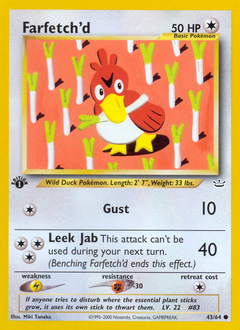Pokemon Neo Revelation Farfetch'd - 43