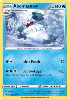 Pokemon Lost Origin Abomasnow - 43