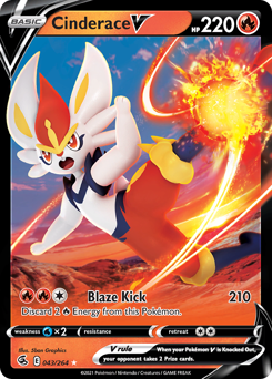 Pokemon Fusion Strike Cinderace V - 43