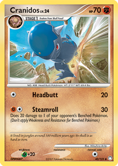 Pokemon Mysterious Treasures Cranidos - 43
